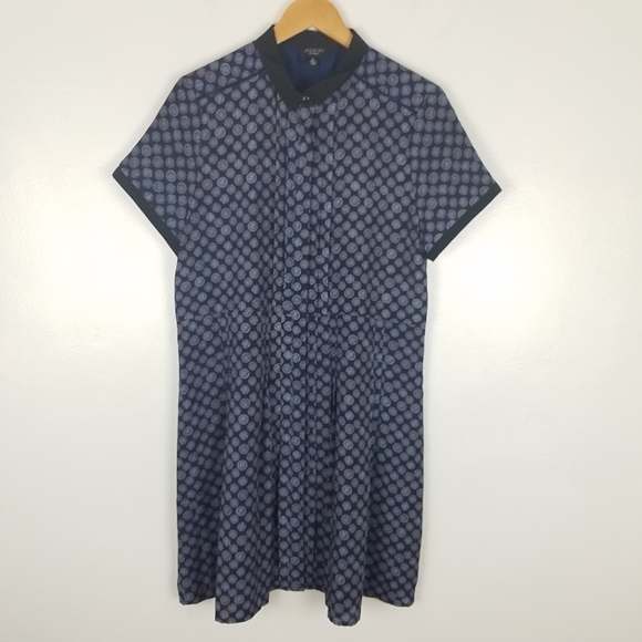 JASON Wu For Target Novelty Print Hidden Button Front Pleated Shirt Dress - Picture 1 of 11